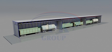 Комплекс для окраски железнодорожных вагонов SPK-30.8.7