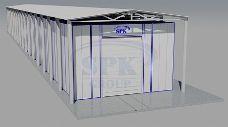 Комплекс для окраски железнодорожных вагонов SPK-30.8.7