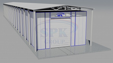Комплекс для окраски железнодорожных вагонов SPK-30.8.7